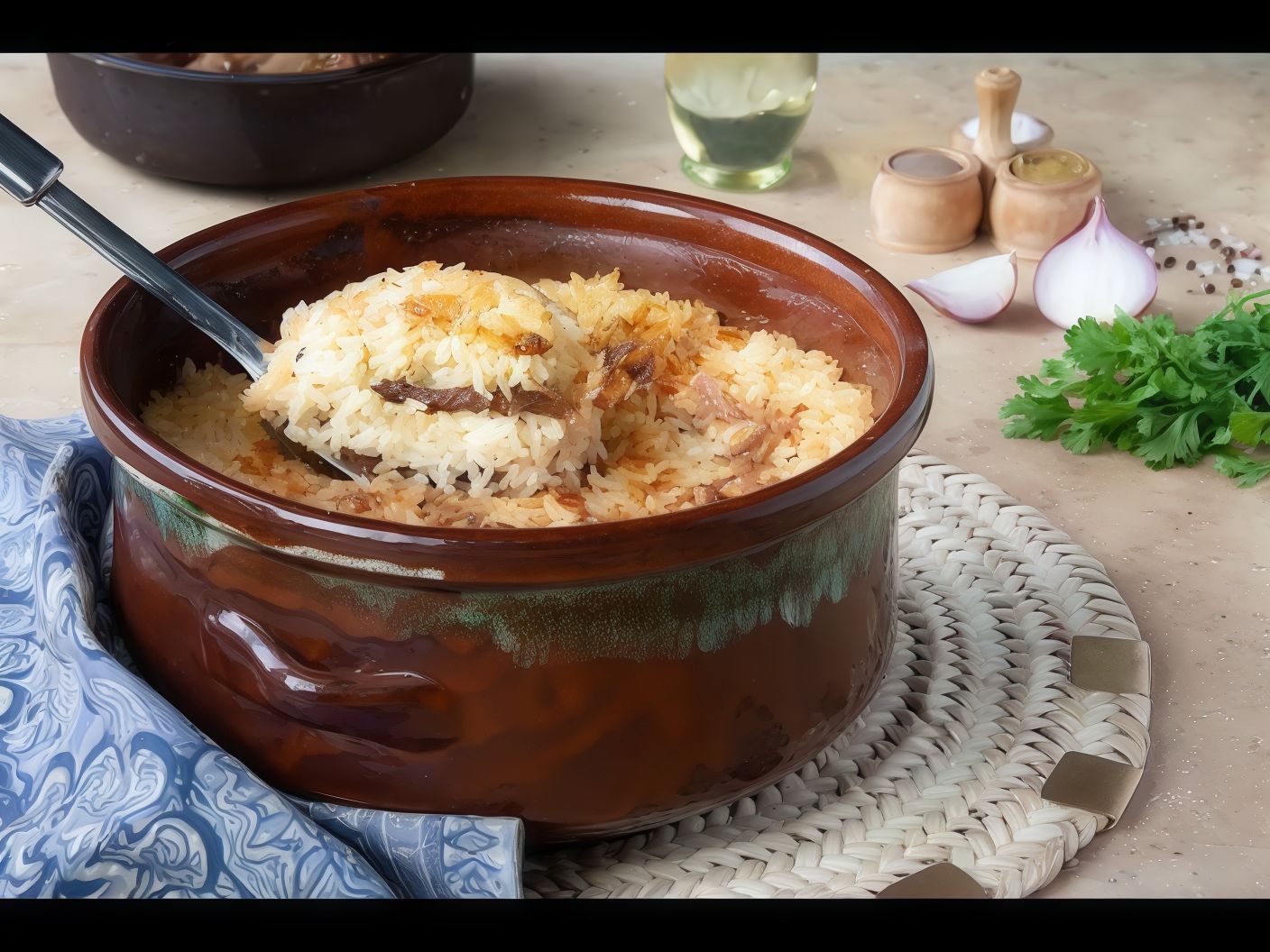 Rice casserole with meat