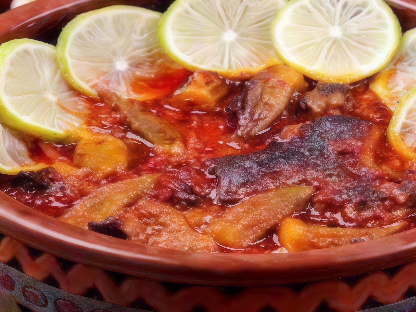 Okra tagine with veal