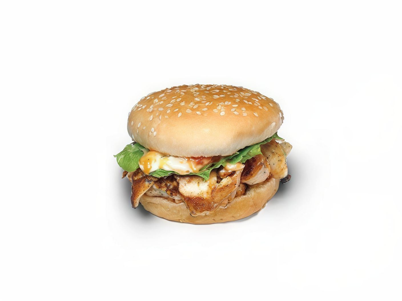 Chicken Shawerma Bun Sandwich
