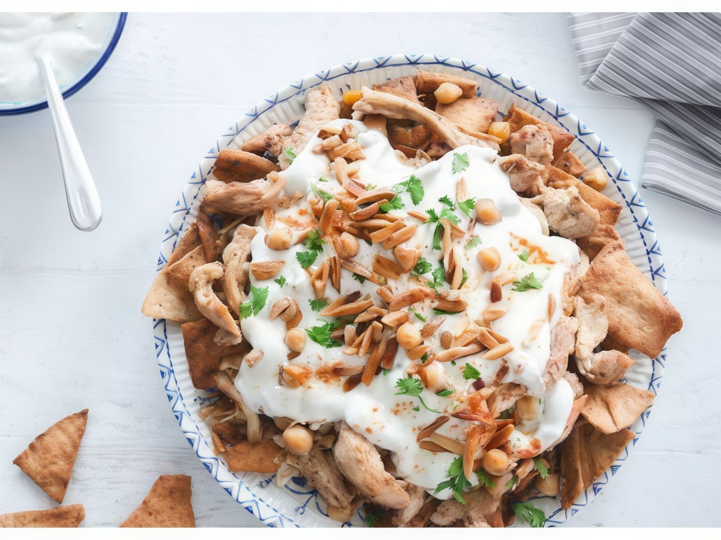 Chicken Shawerma Fatteh