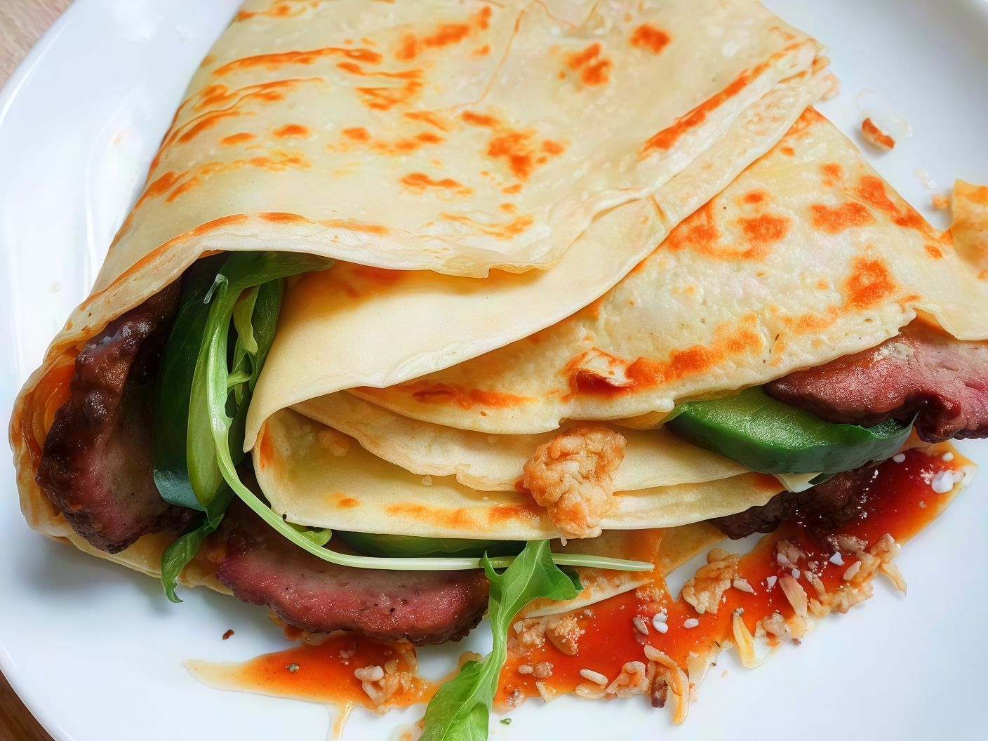 Plain Burger Crepe