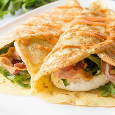 Mix Pane With French Fries Crepe