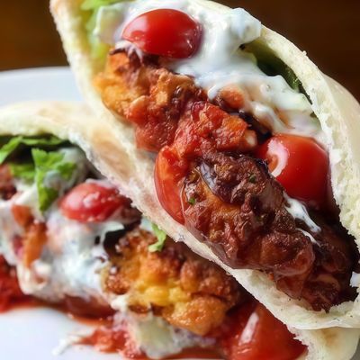 Potato and Eggplant Sandwich