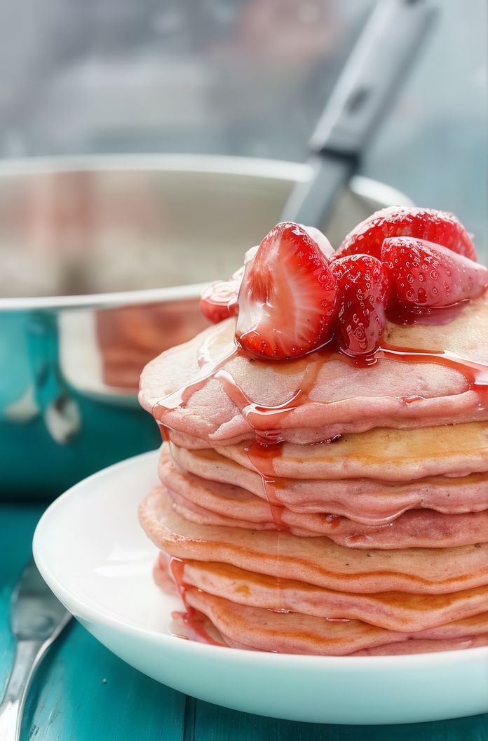 Strawberry Cream Pancakes 12 Pieces