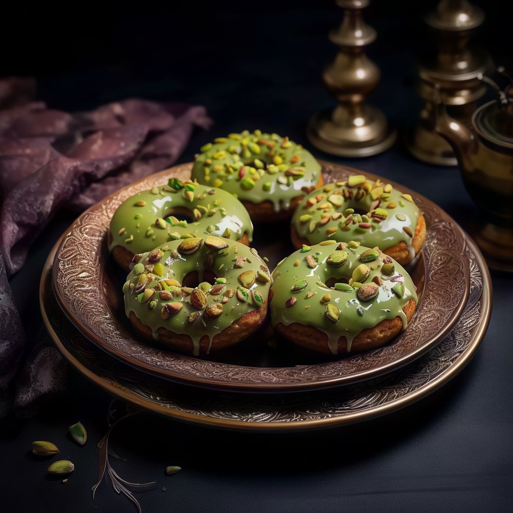 Pistachio Donuts 6 Pieces