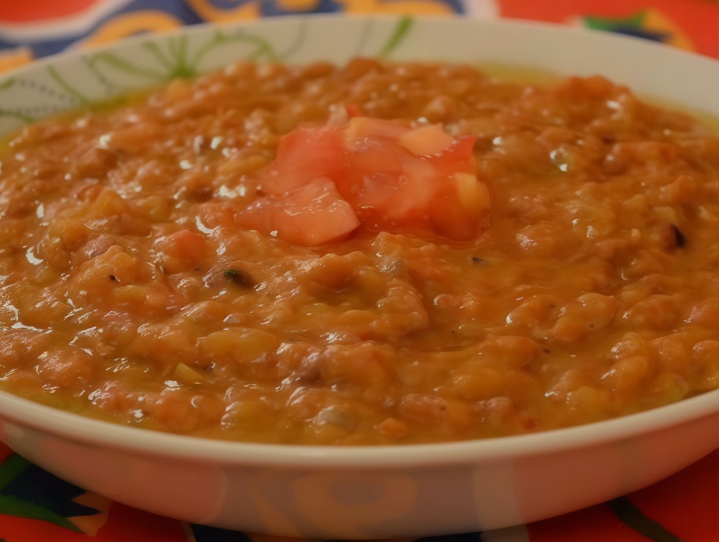 Small fava beans can with sauce
