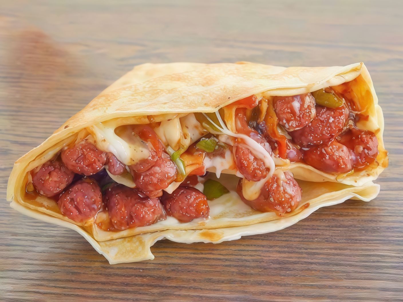Oriental Sausage Crepe