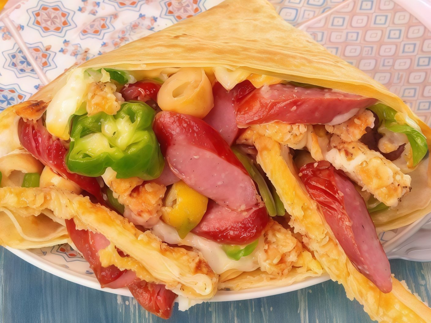 Pane With Sausage Crepe