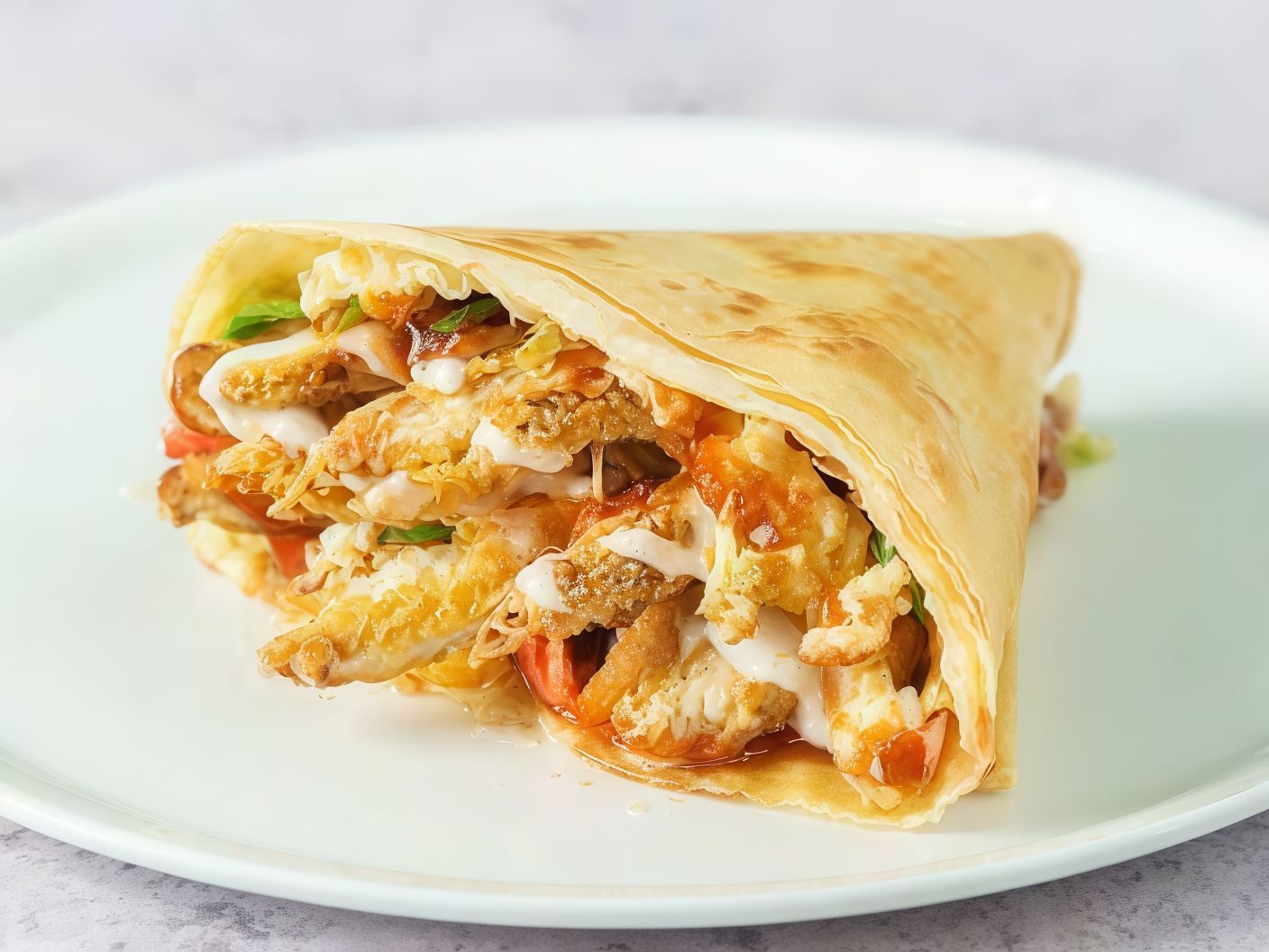 Crispy With Sausage Crepe