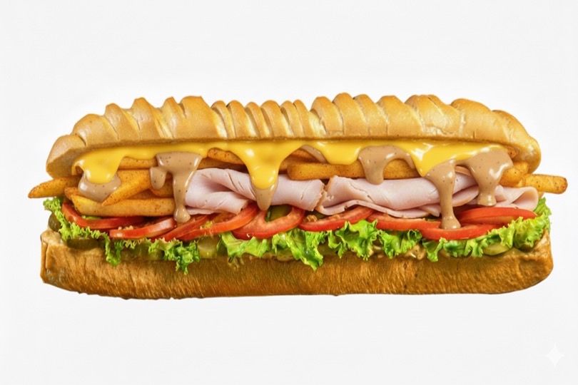 Extreme French Fries Sandwich