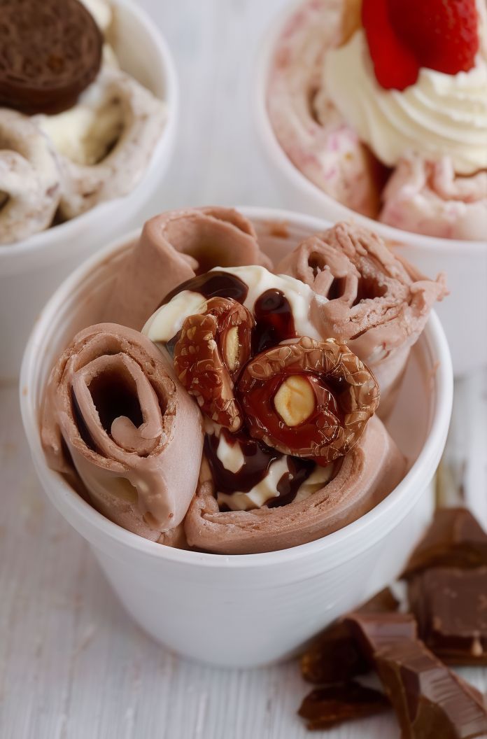 Hazelnut Roll Ice Cream