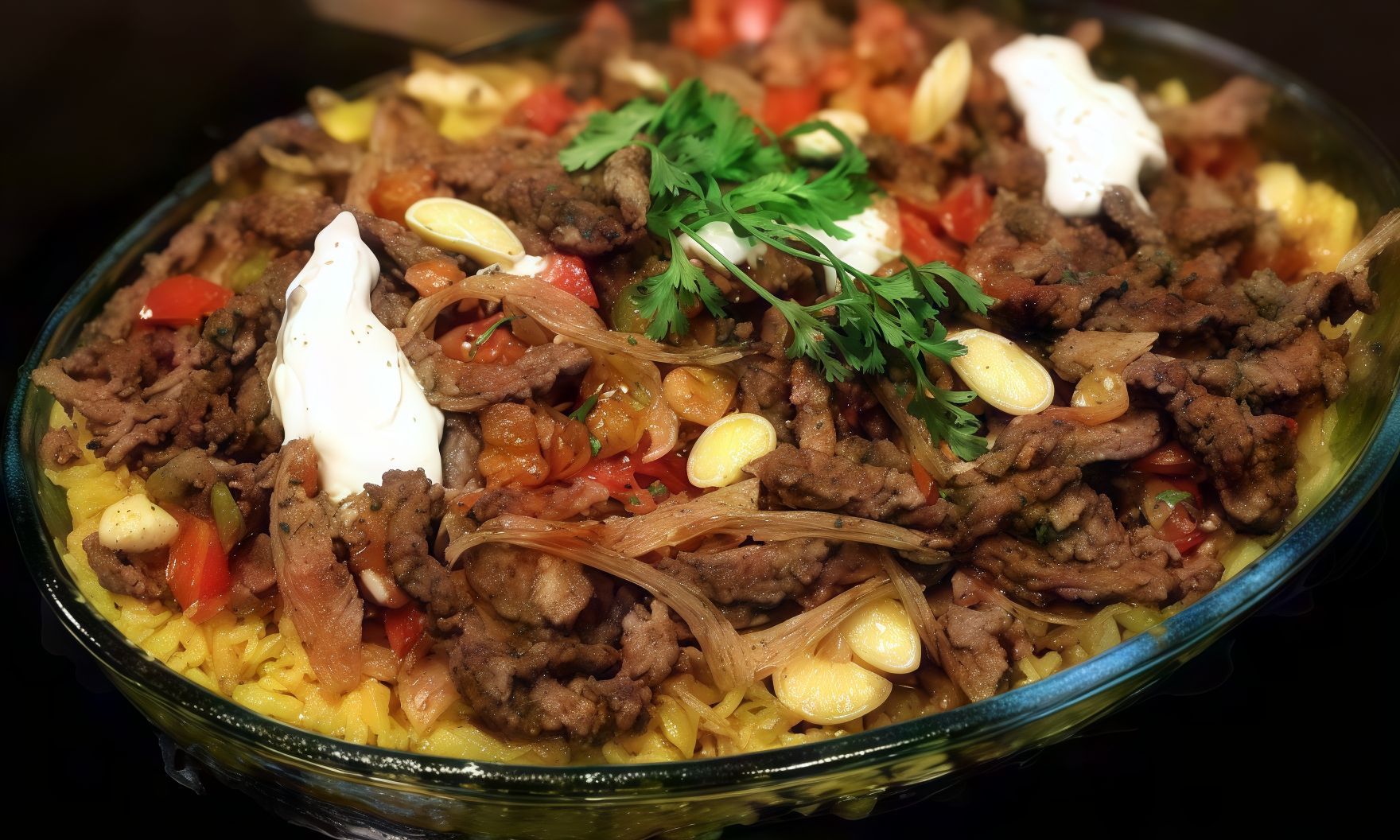 Meat Shawerma Fatteh