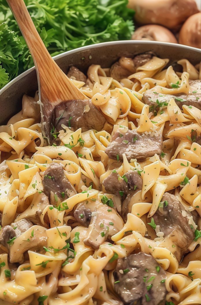 Beef Fillet Cheese Pasta