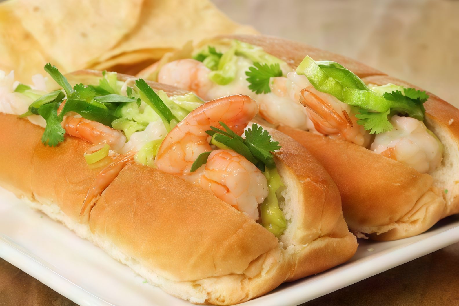 Mexican Shrimp Sandwich