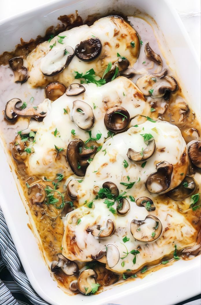 Chicken Mushroom With Mozzarella Cheese Platter