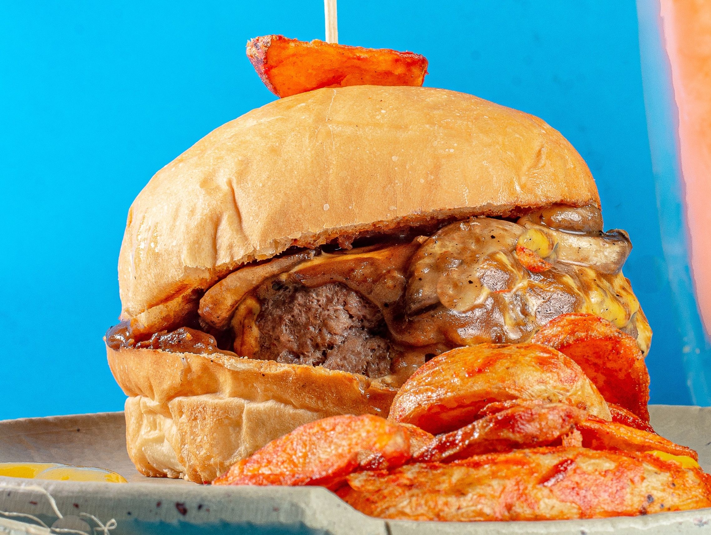 Mushroom Gravy Burger