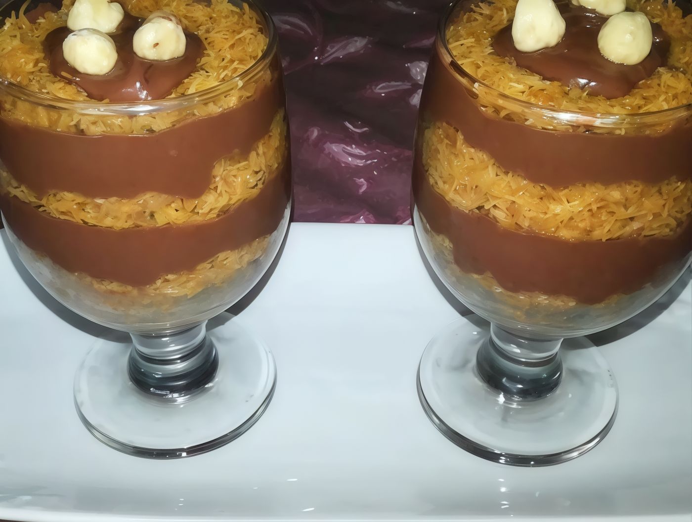 Nutella kunafa cup