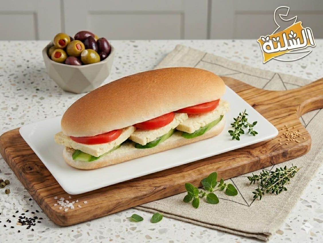 Light salt cheese sandwich