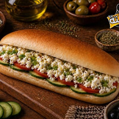 Brambly cheese sandwich with pepper