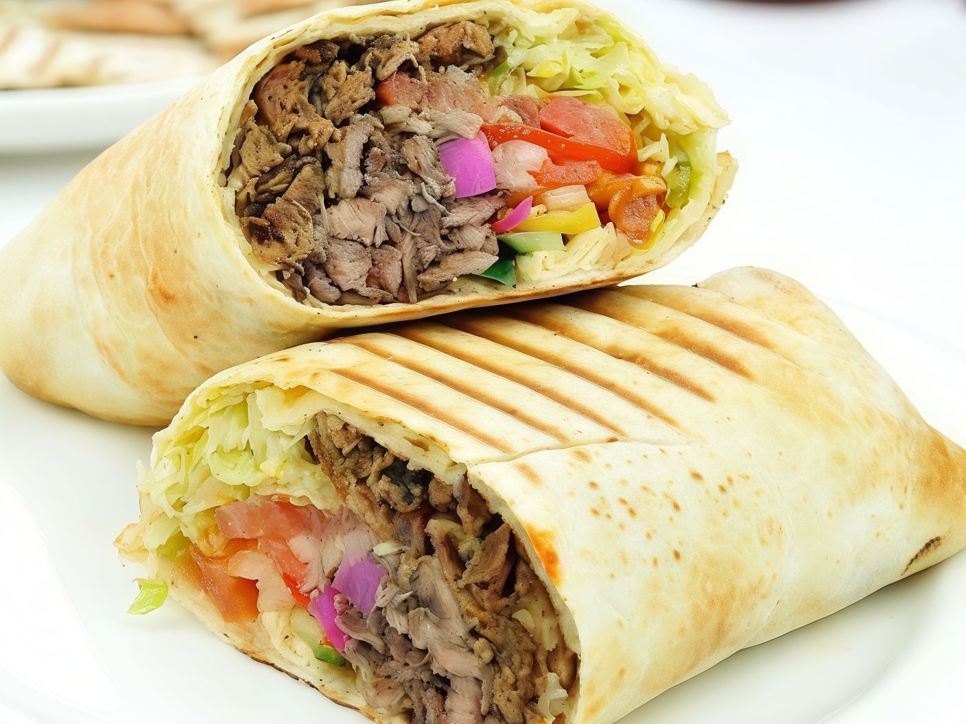 Meat Shawarma Syrian Sandwich