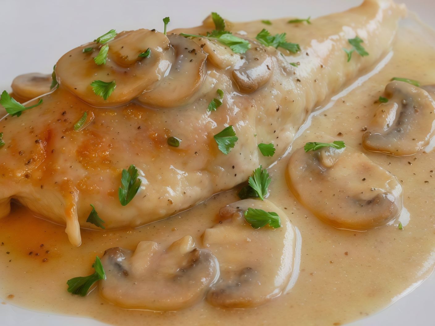 Chicken With Mushroom Piccata