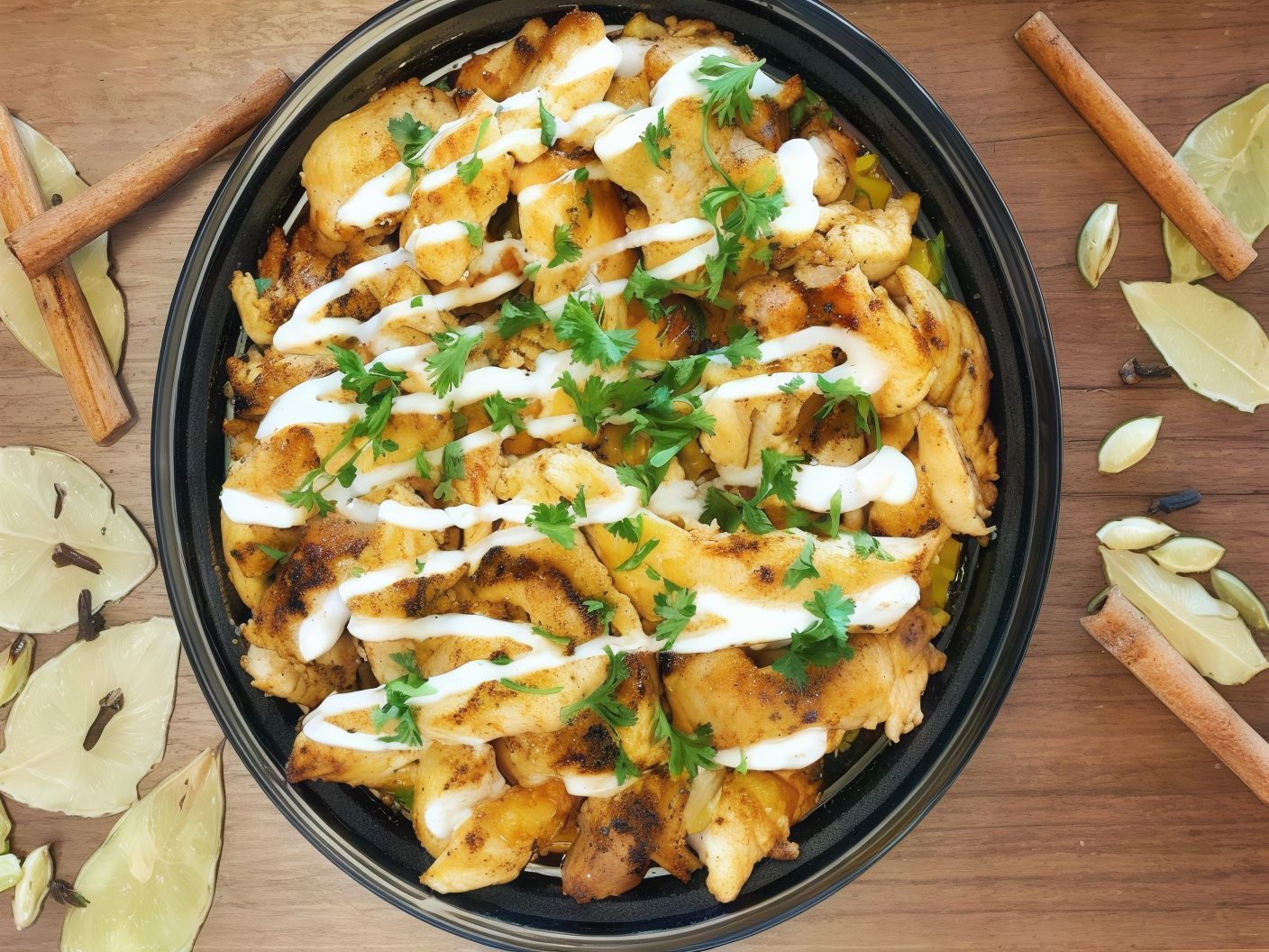 Grilled Chicken Fatteh