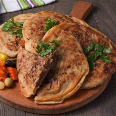 Liver Hawawshi With Cheese Sandwich