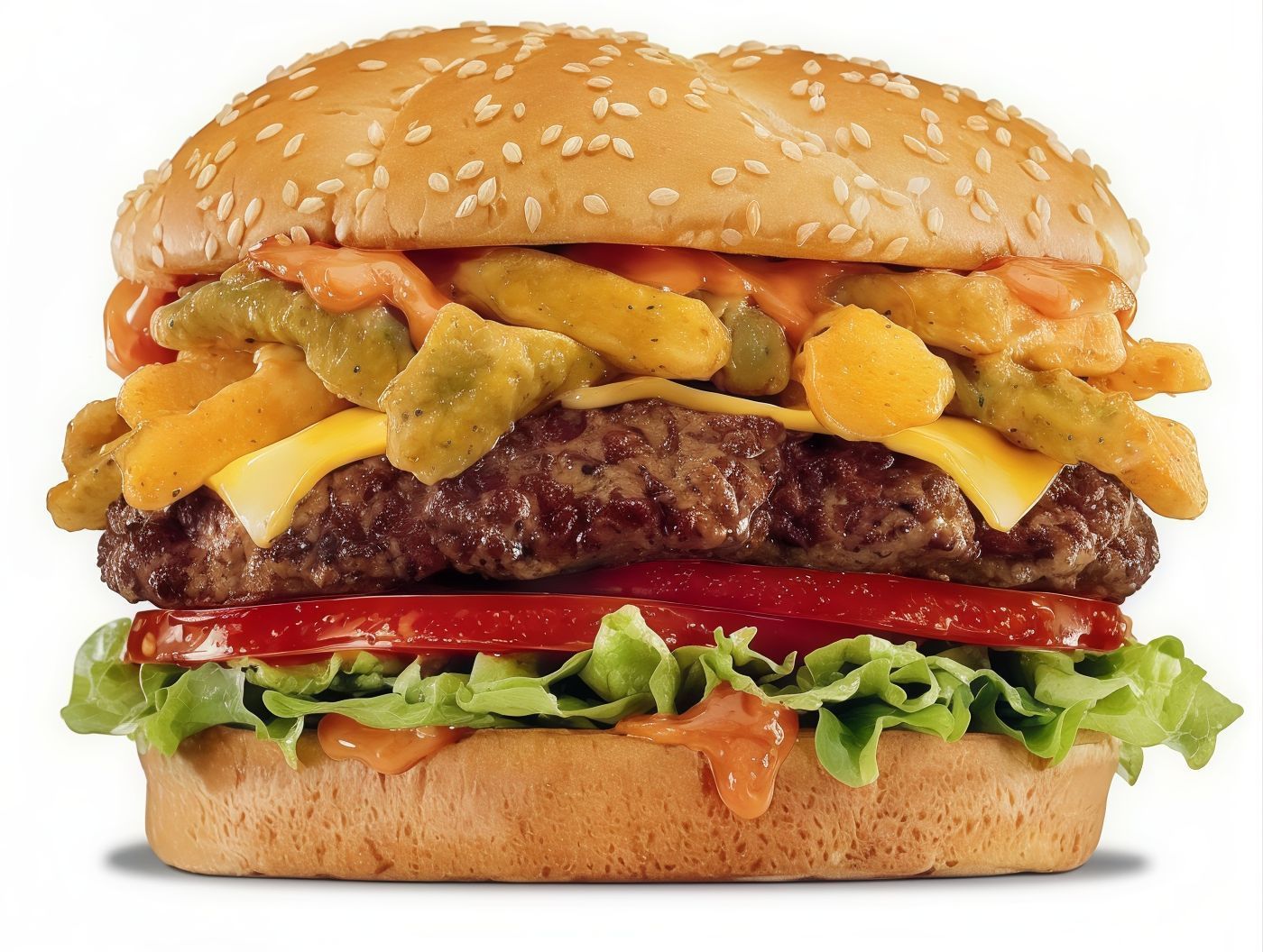 Mix Beef Burger Sandwich