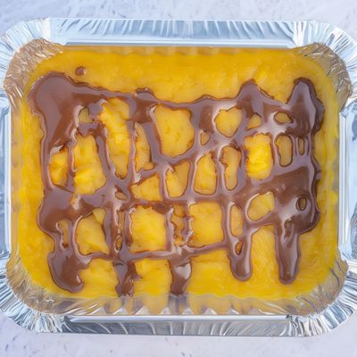 طاجن بطاطا حلوة مع نوتيلا شوكولاتة