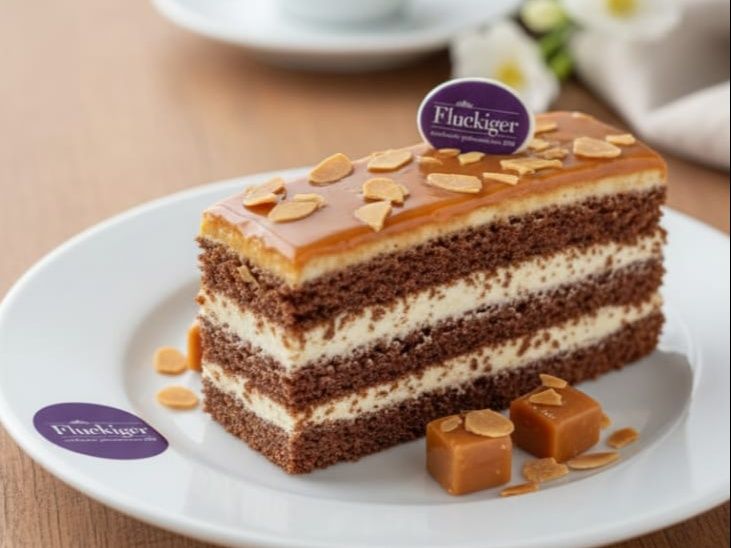Caramel Almond Gâteau