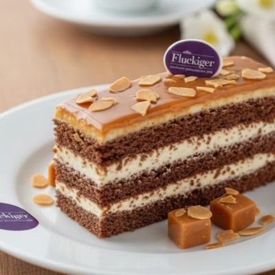 Caramel Almond Gâteau