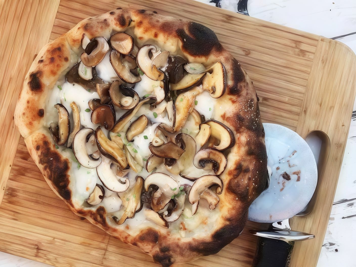 Oriental Mushroom Pizza