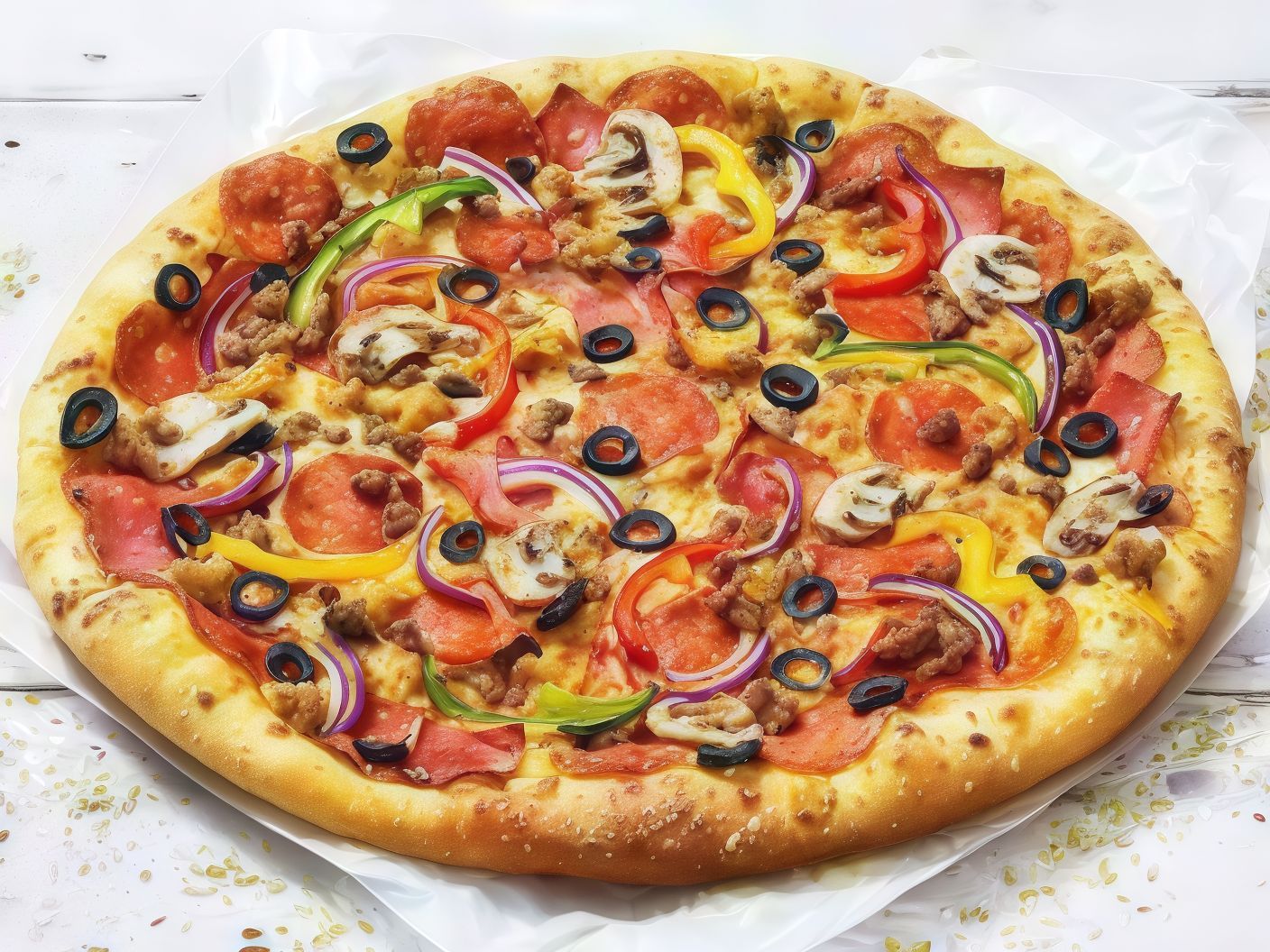 Oriental Super Supreme Pizza