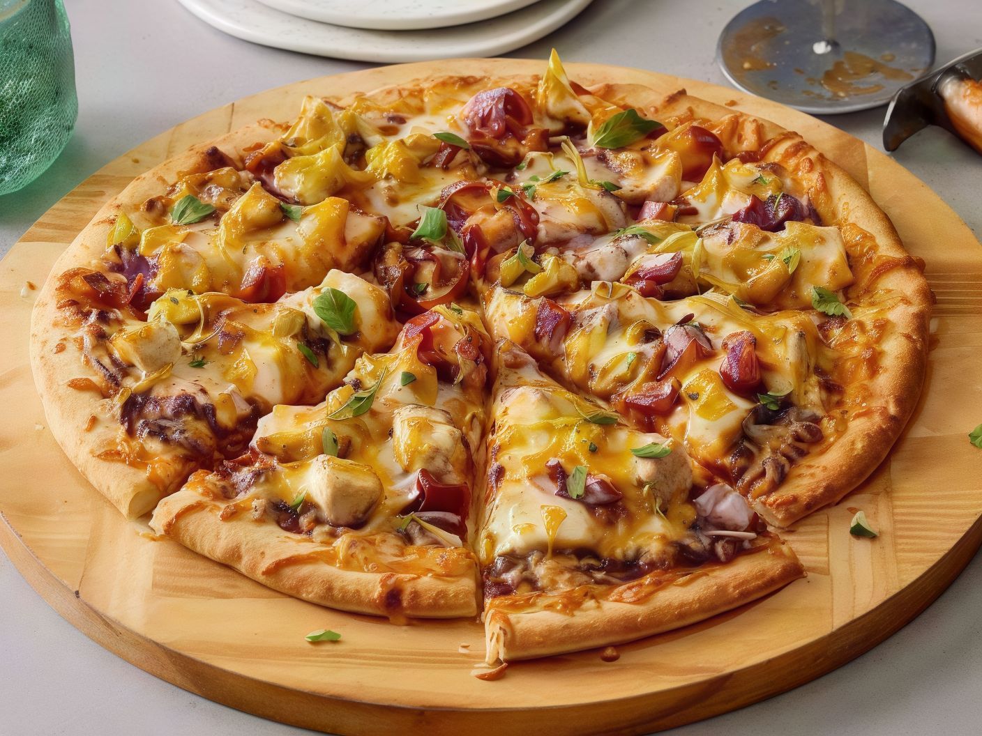 Barbecue Chicken Italian Pizza