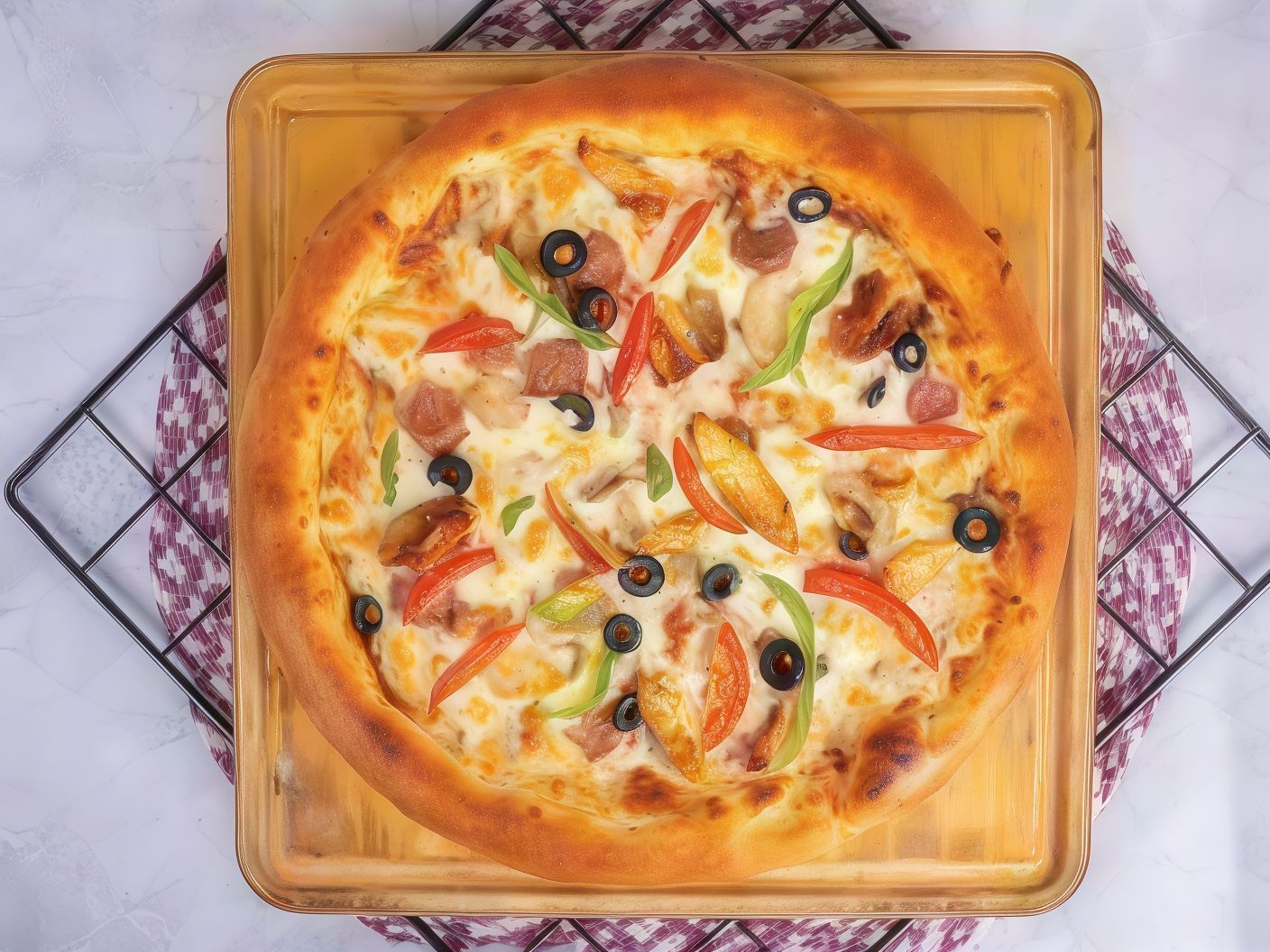 Italian Smoked Turkey Pizza