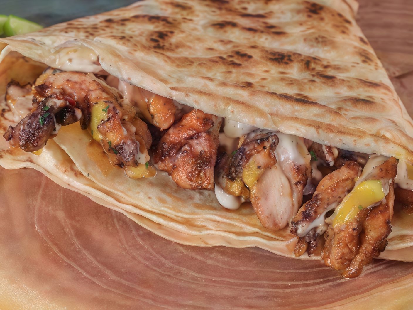 Chicken Shawarma Crepe