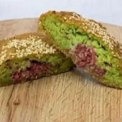 Pastrami falafel patty