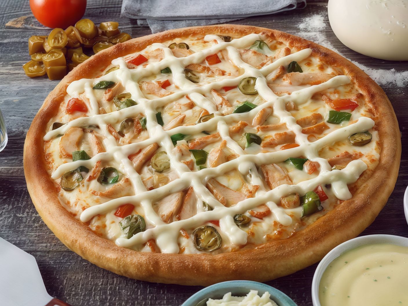 Chicken Ranch Pizza