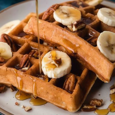 Nutella Waffle With Banana