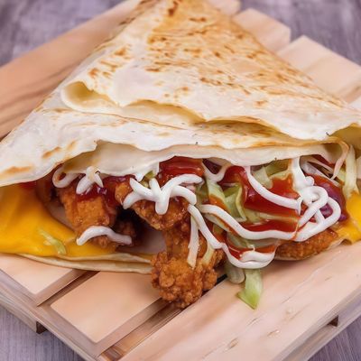 Chicken Fries Crepe