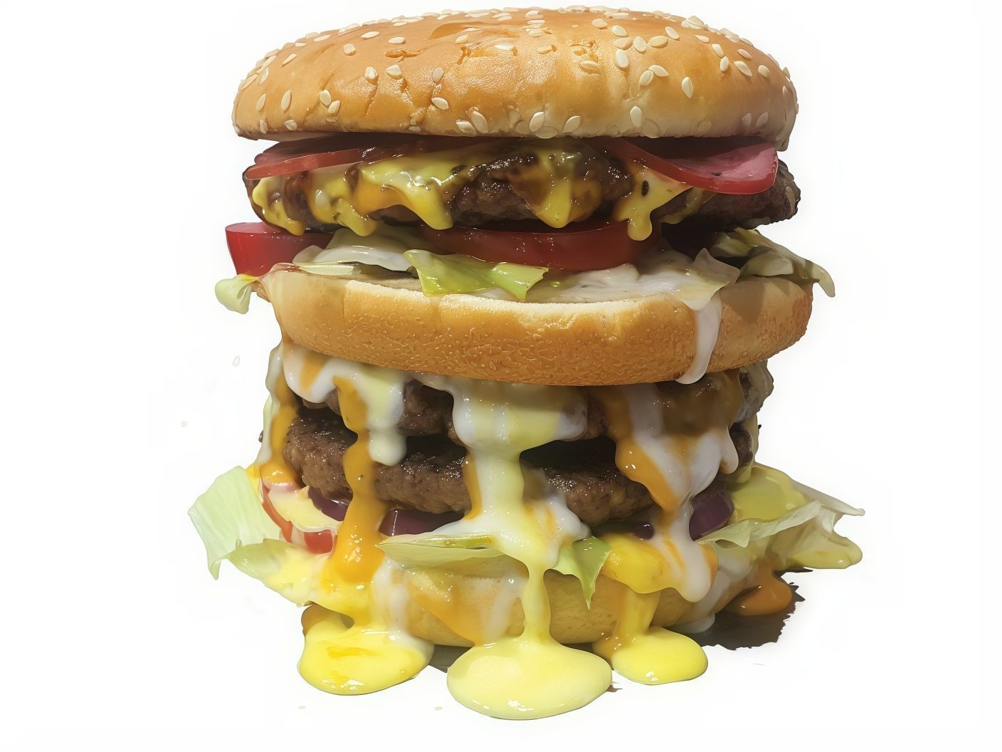 Rose Beef Cheese Beef Burger