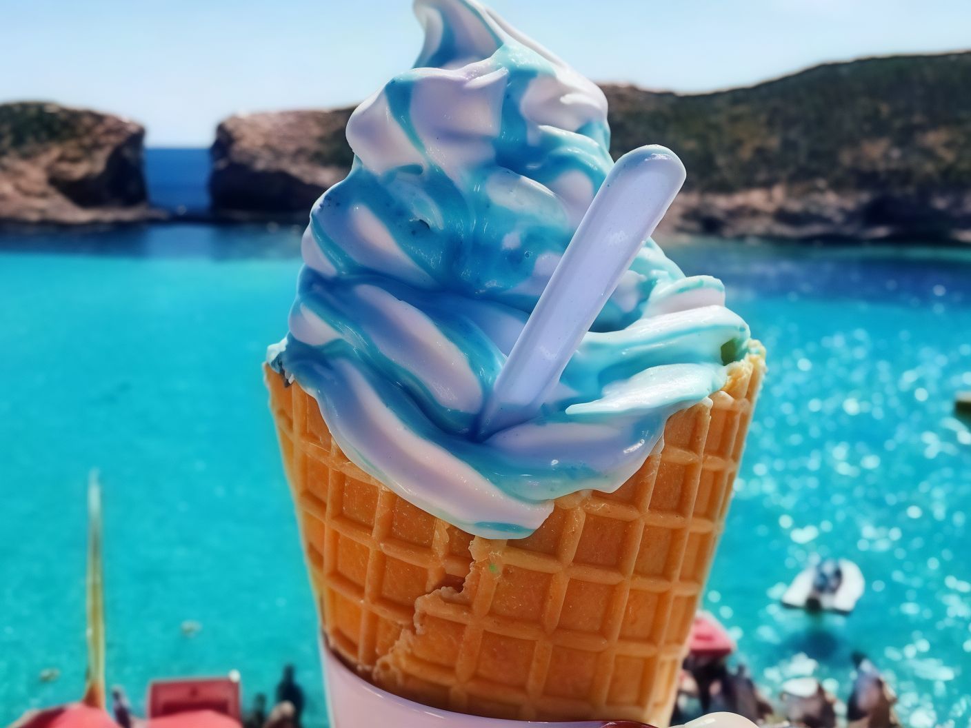 Small Ice Cream Biscuit