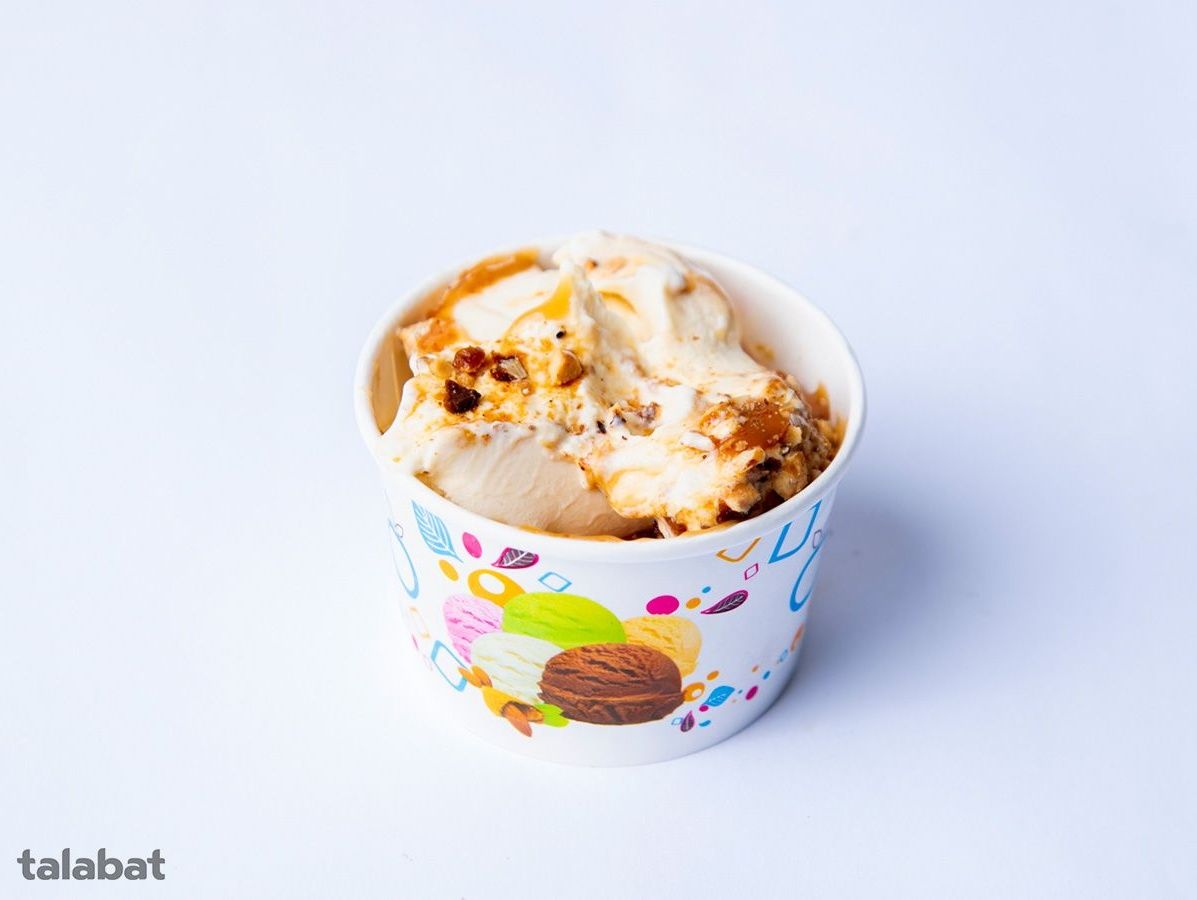 Caramel hazelnut ice cream