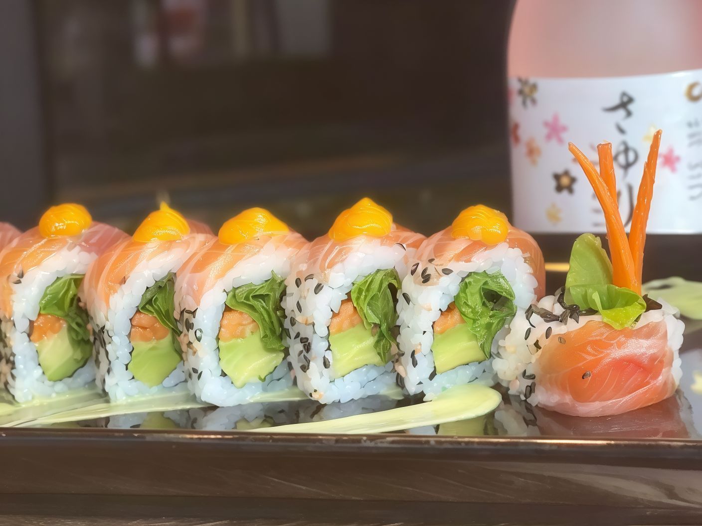 Rich Sushi Salmon Or Shrimp