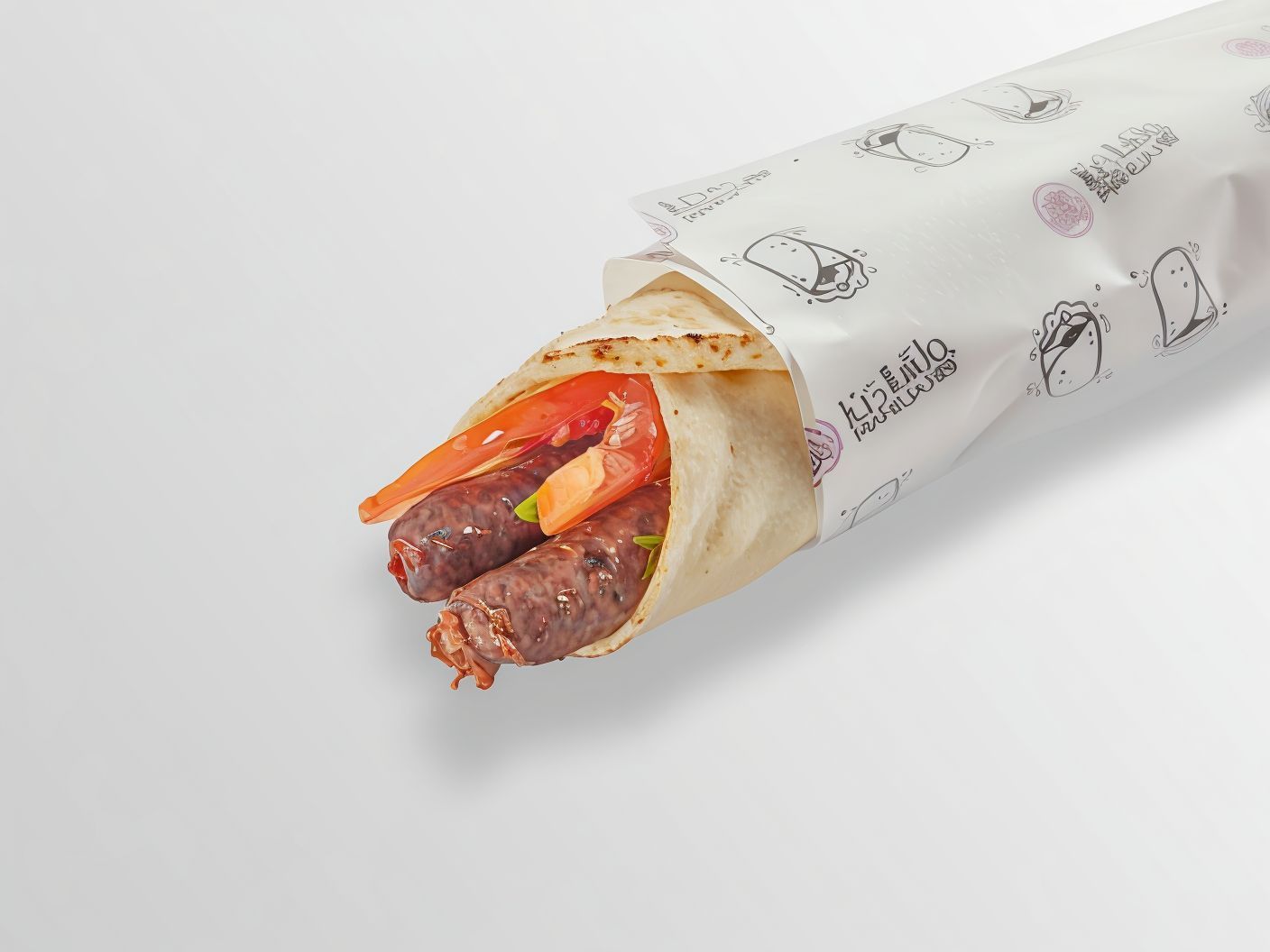 Oriental Sausage Sandwich