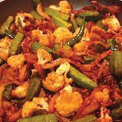 Bhindi Gobi Masala