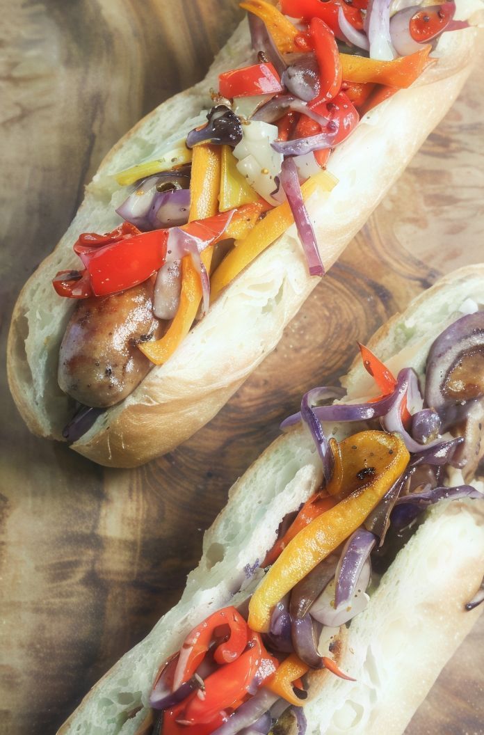 Roasted Oriental Sausage Sandwich