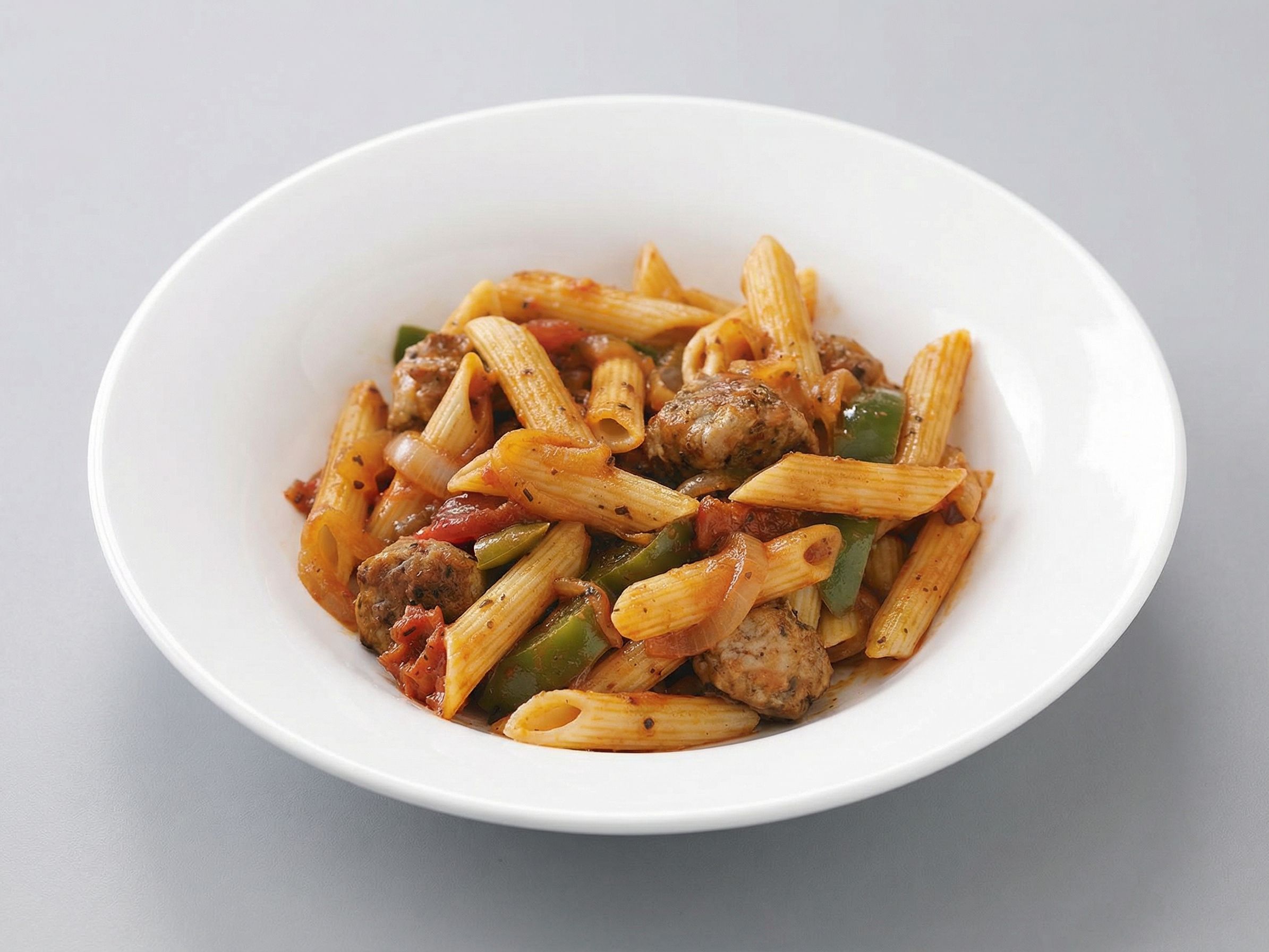 pasta With Oriental sausage