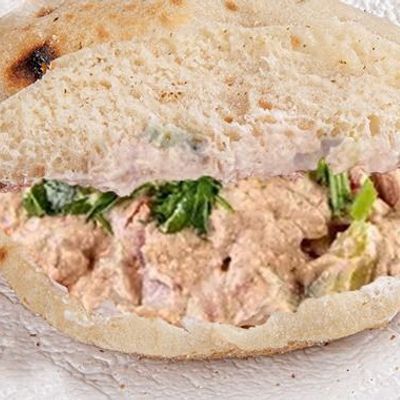 Foul Sandwich with Baba Ghanoush