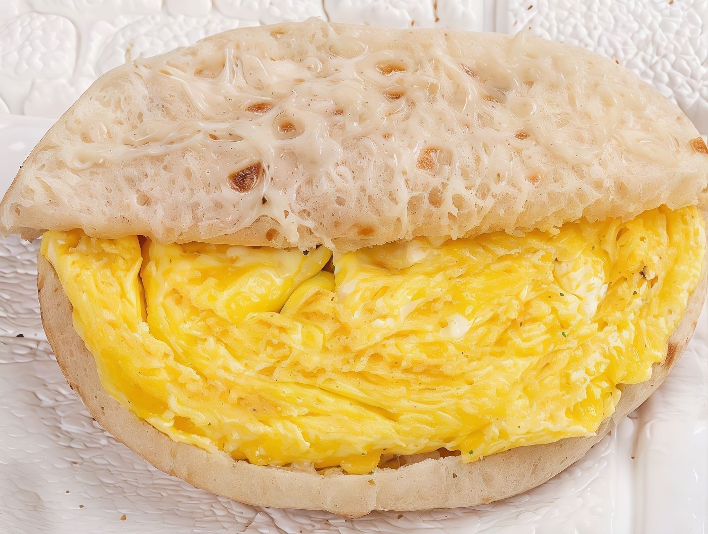 Eggs With Mix Cheese Sandwich